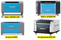 Confronto tra gli incisori laser CO₂ OMTech da 60 W: quale scegliere?