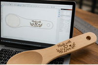 Incisione Laser di Cucchiai di Legno