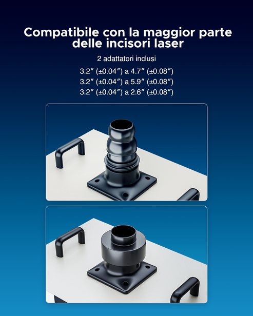 Purificatore di fumo da 300 W con 4 strati filtranti per Incisore laser | LSP-300
