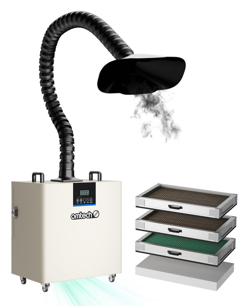 Purificatore di fumo da 300 W con 4 strati filtranti per Incisore laser | LSP-300