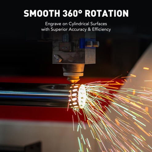Asse rotante da 80 mm per incisori laser a fibre e MOPA | LRA-602D