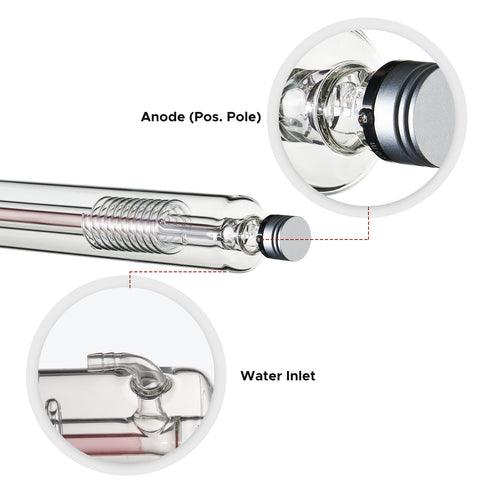 Tubo laser CO2 da 90W per incisori e taglierine laser | YL-90