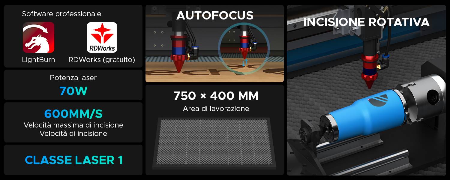 70w incisore laser autofocus e come tagliare il plexiglass