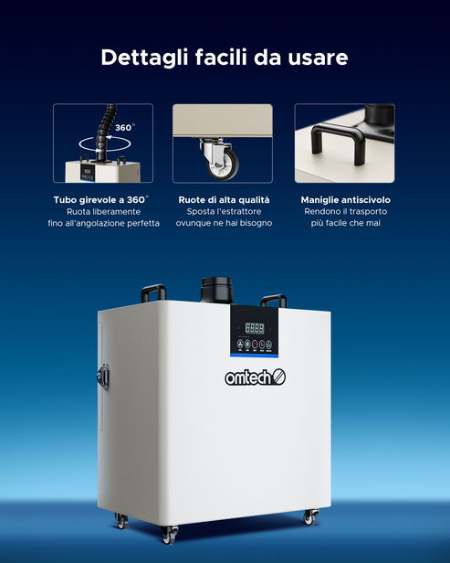 Purificatore di fumo da 300 W con 4 strati filtranti per Incisore laser | LSP-300