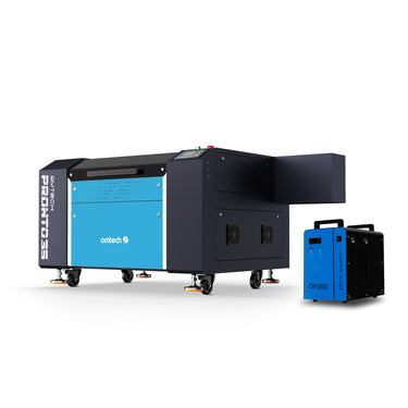 100W Macchina di incisione e taglio laser CO2 con area di incisione 700X500mm e Refrigeratore d'acqua Gratis| Pronto-35X