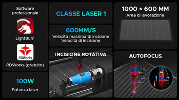 incisore laser 100w prezzo basso autofocus